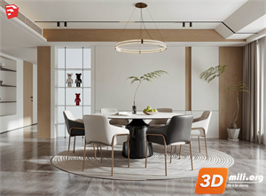 Dining Table Set Skp Files